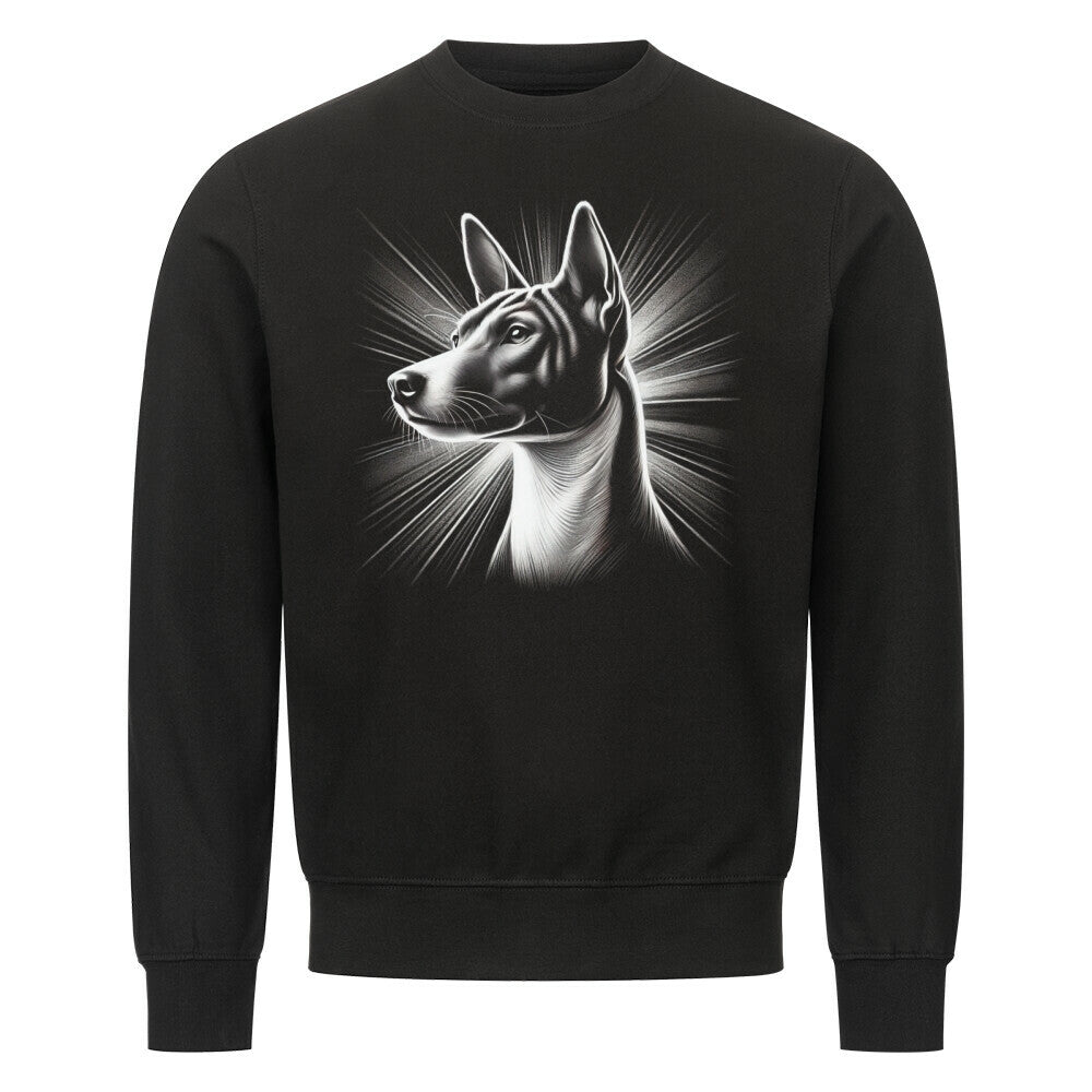 Premium Sweatshirt "Basenji - Shine" Schwarz – hunde-shirt.de