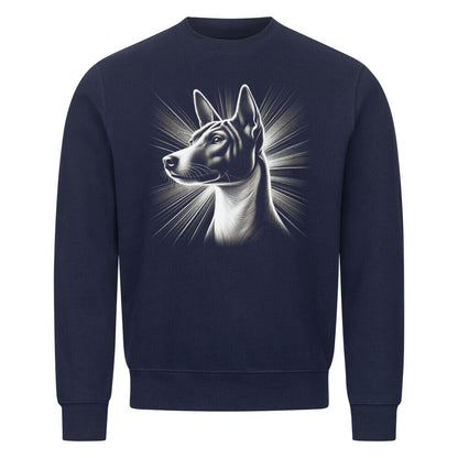 Premium Sweatshirt "Basenji - Shine" Navy Blue – hunde-shirt.de