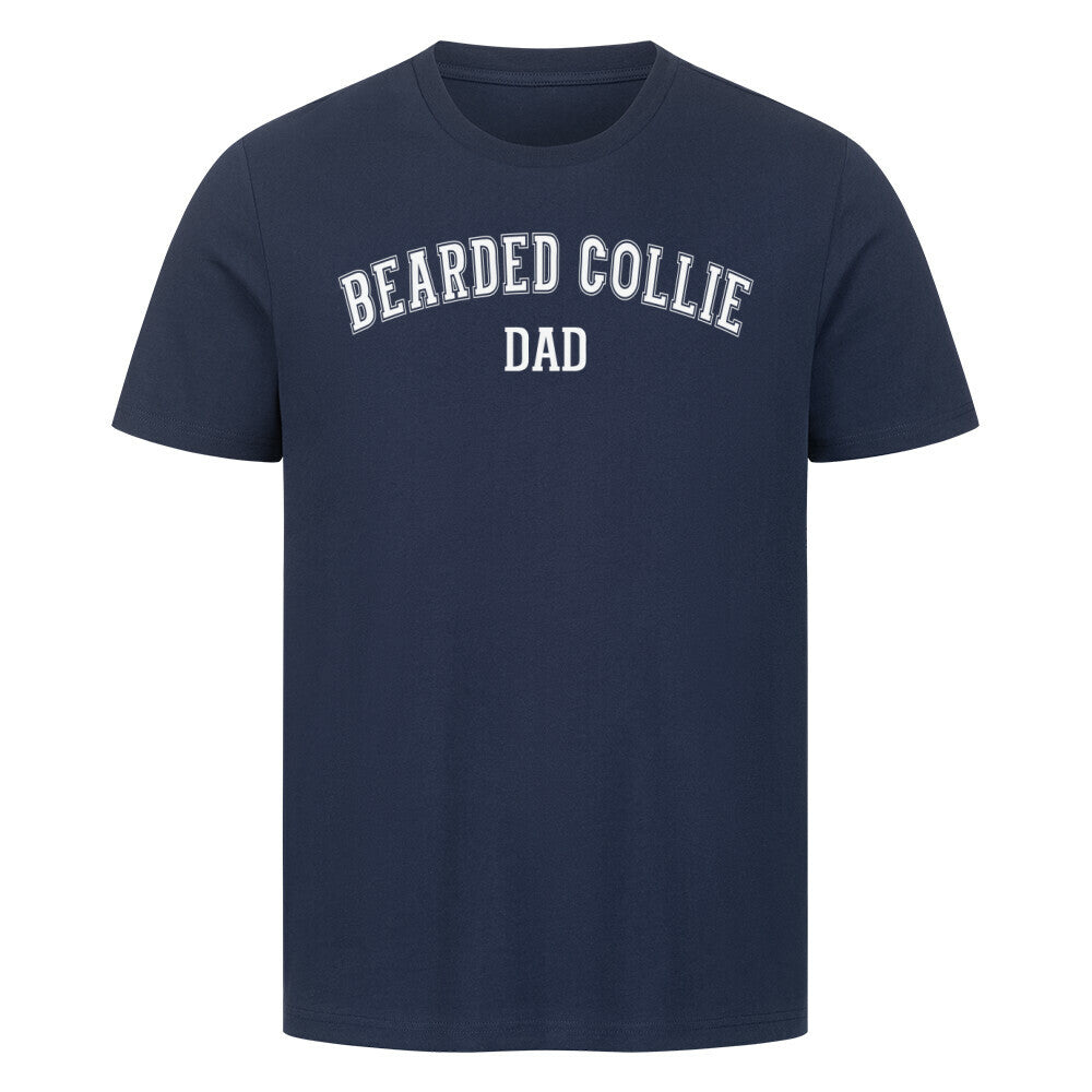 Premium T-Shirt "Bearded Collie - DAD" French Navy – hunde-shirt.de