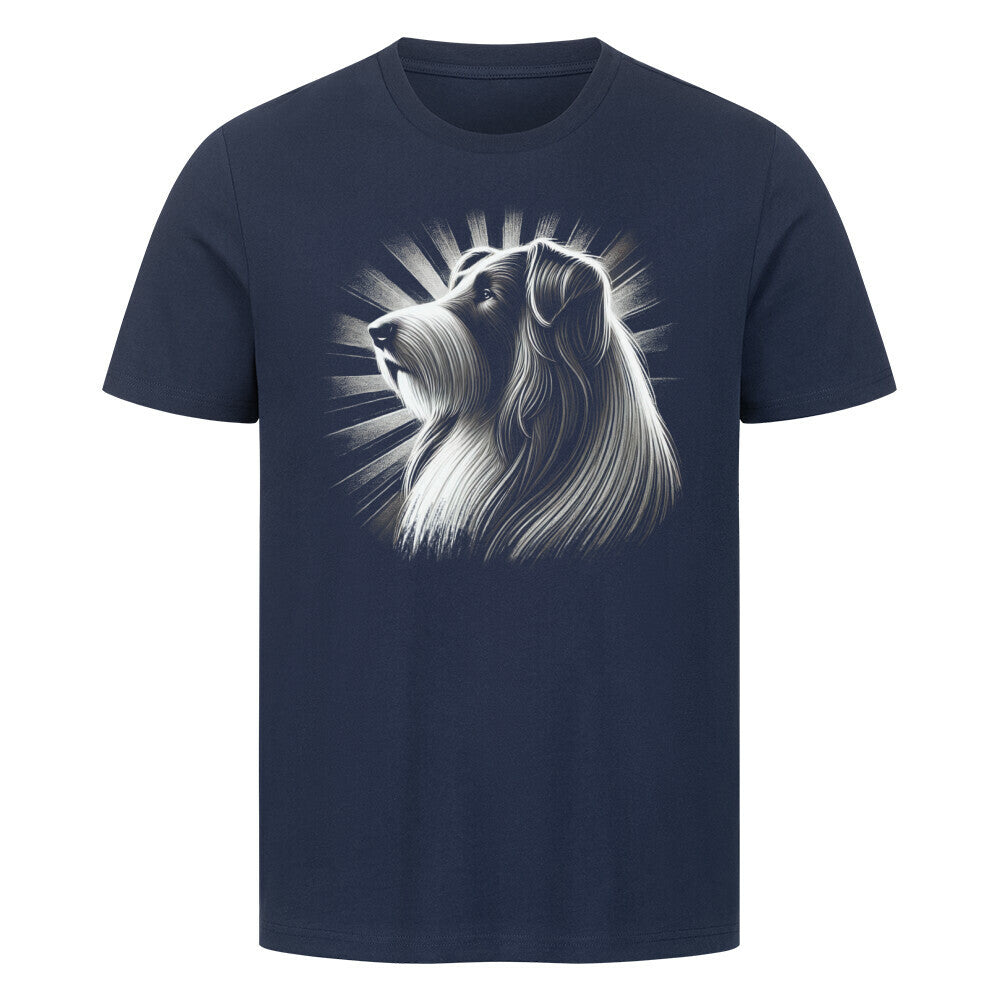 Premium T-Shirt "Bearded Collie - Shine" French Navy – hunde-shirt.de