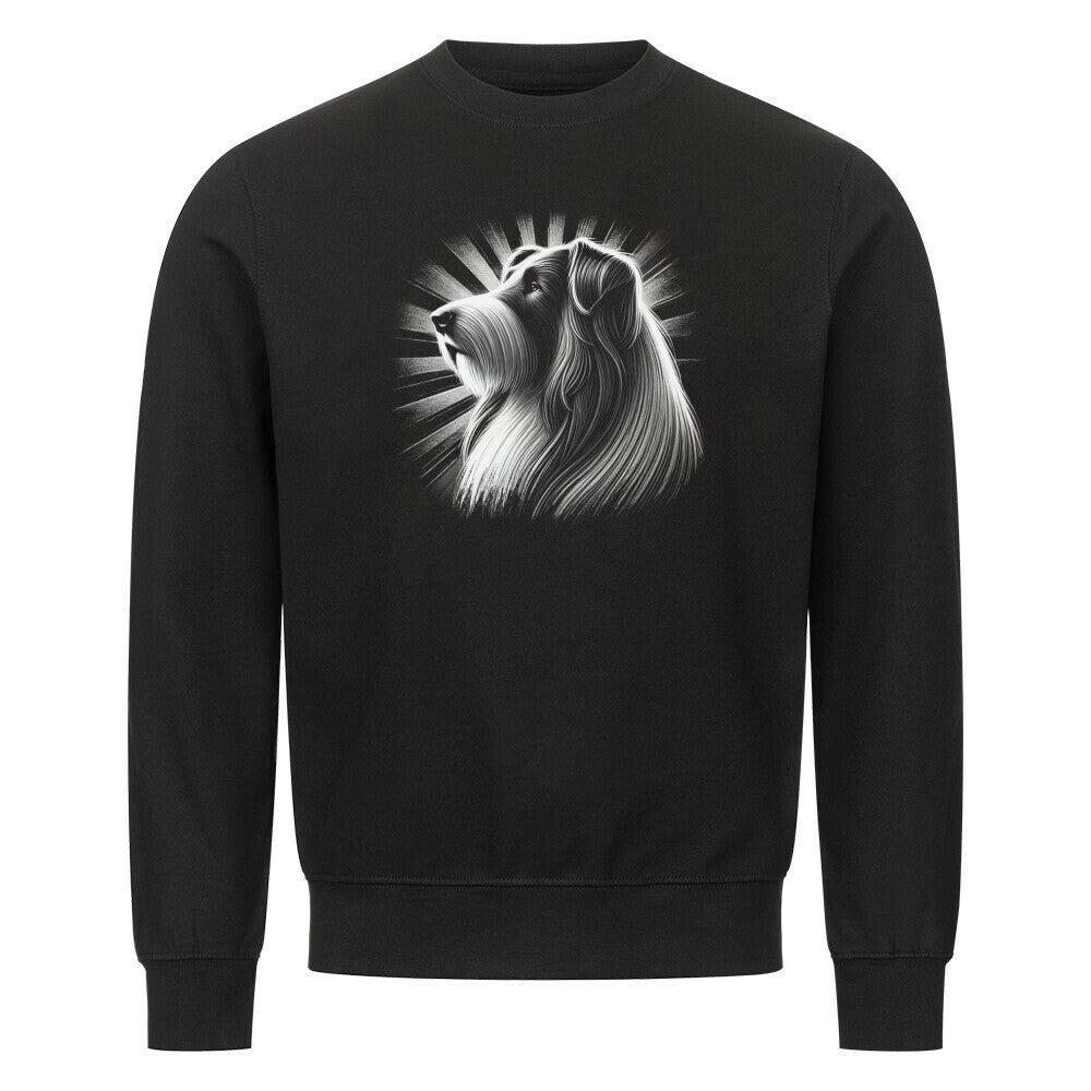 Premium Sweatshirt "Bearded Collie - Shine" Schwarz – hunde-shirt.de