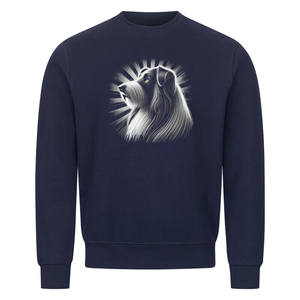 Premium Sweatshirt "Bearded Collie - Shine" Navy Blue – hunde-shirt.de
