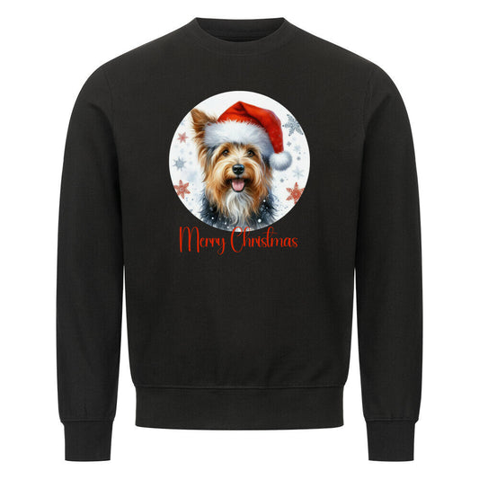 Premium Sweatshirt "Australian Terrier - Merry Christmas" Schwarz – hunde-shirt.de