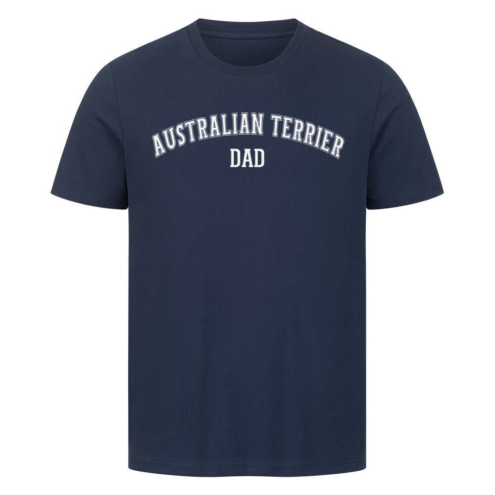 Premium T-Shirt "Australian Terrier - DAD" French Navy – hunde-shirt.de