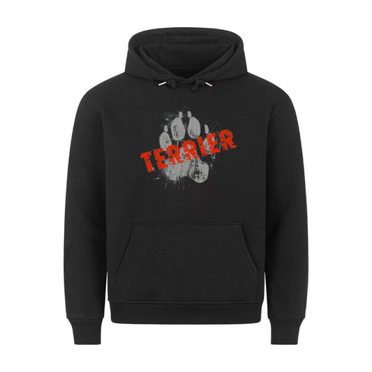 Premium Hoodie "Bedlington Terrier - PAW" Schwarz – hunde-shirt.de
