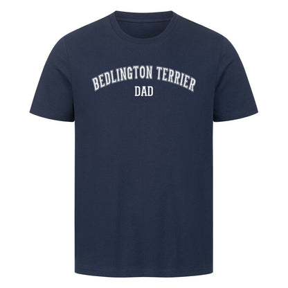 Premium T-Shirt "Bedlington Terrier - DAD" French Navy – hunde-shirt.de