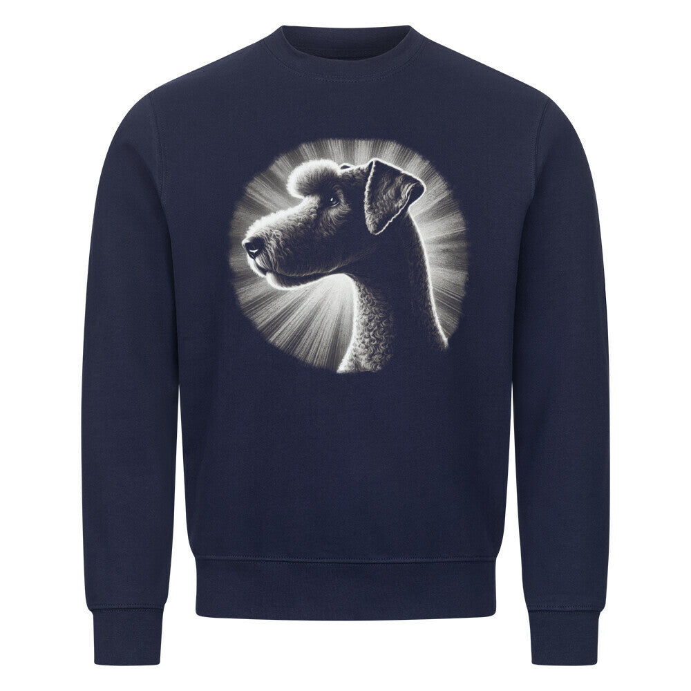 Premium Sweatshirt "Bedlington Terrier - Shine" Navy Blue – hunde-shirt.de