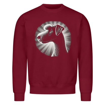 Premium Sweatshirt "Bedlington Terrier - Shine" Burgunder – hunde-shirt.de