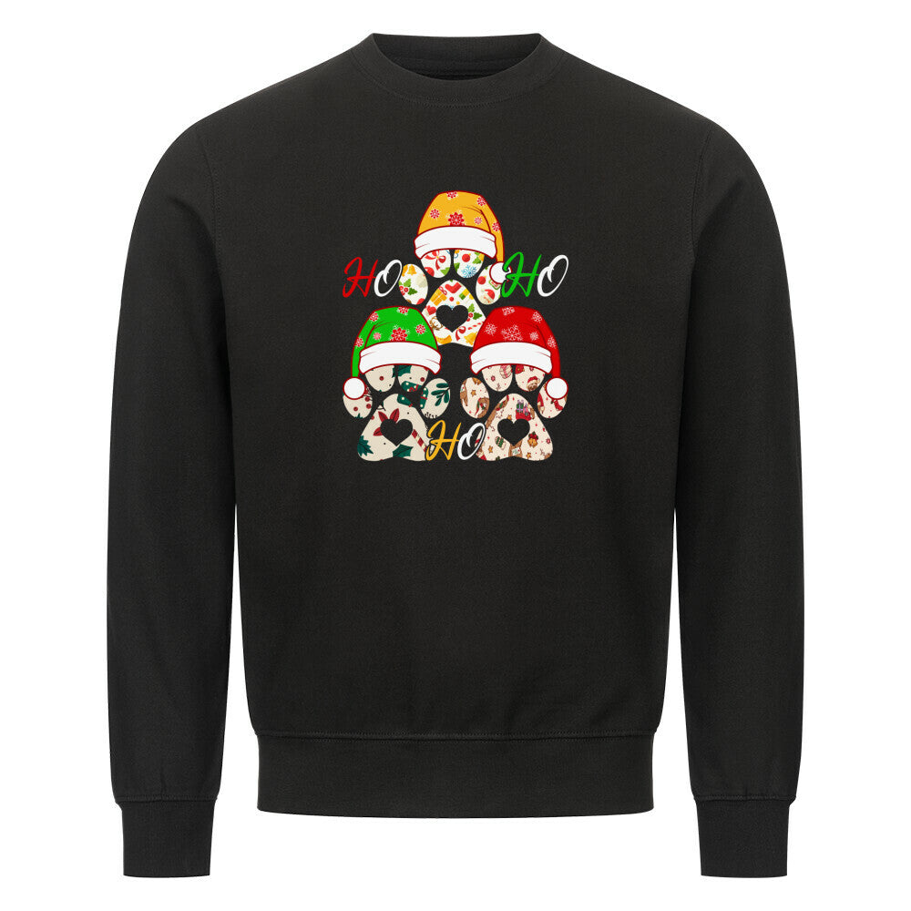 Premium Sweatshirt "HO HO HO ..." Schwarz – hunde-shirt.de