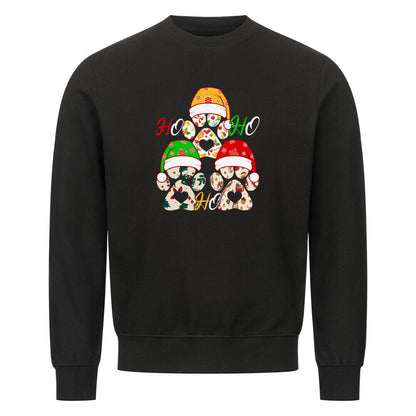 Premium Sweatshirt "HO HO HO ..." Schwarz – hunde-shirt.de