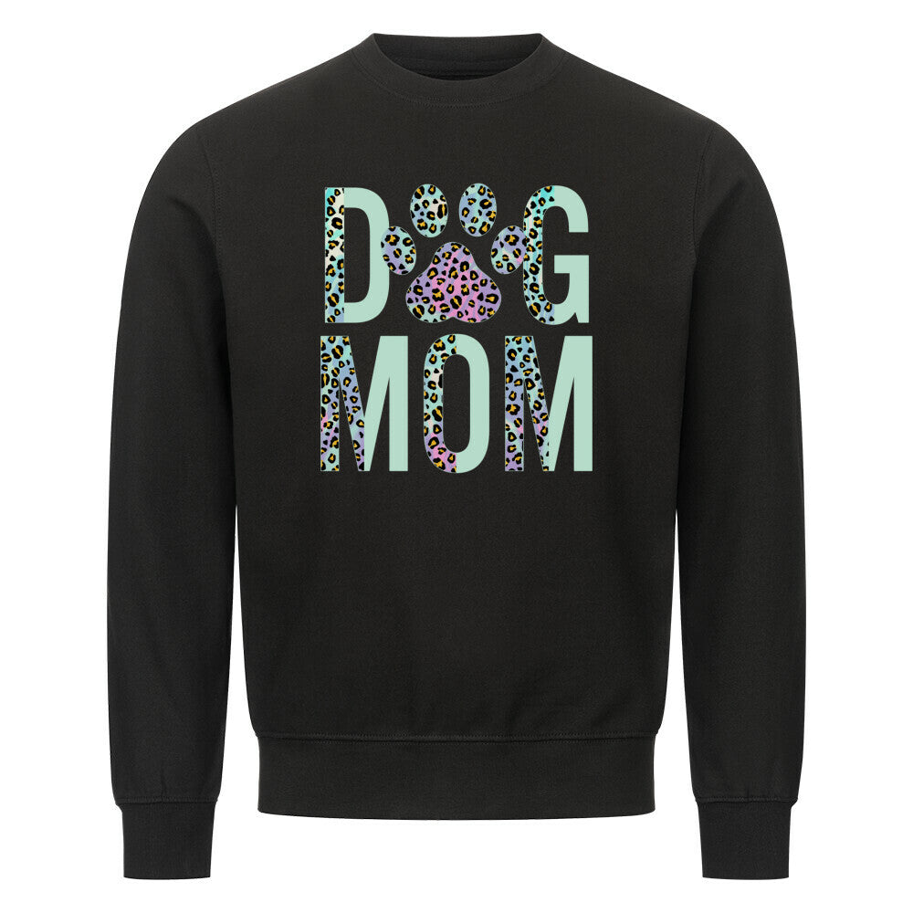 Premium Sweatshirt "DOG MOM Leo" Schwarz – hunde-shirt.de