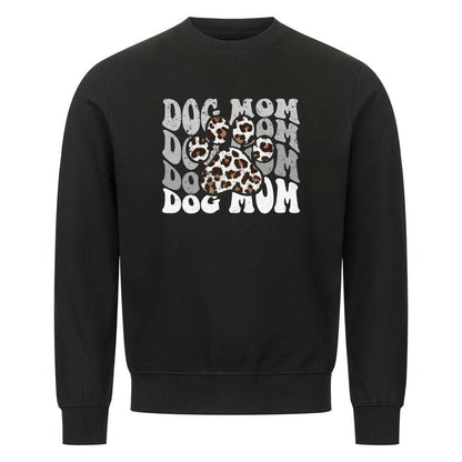 Premium Sweatshirt "Dog MOM Paw" Schwarz – hunde-shirt.de