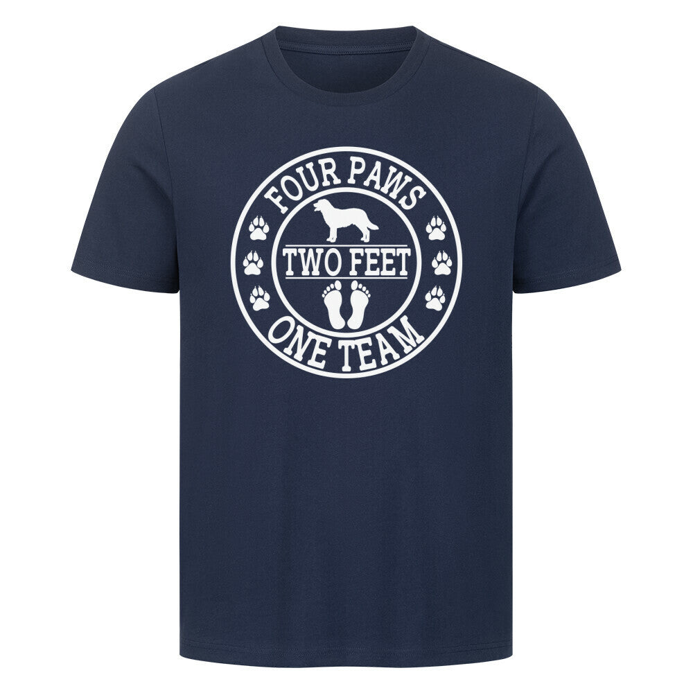 Premium T-Shirt "One Team" French Navy – hunde-shirt.de