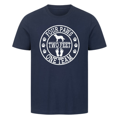 Premium T-Shirt "One Team" French Navy – hunde-shirt.de