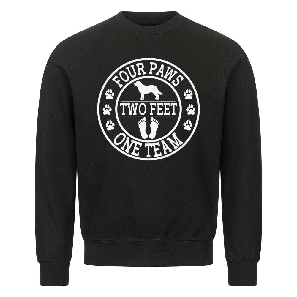 Premium Sweatshirt "One Team" Schwarz – hunde-shirt.de