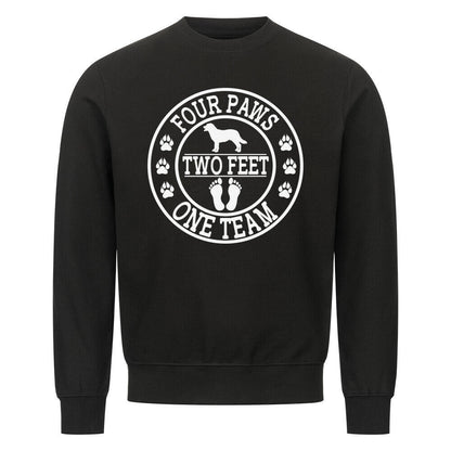 Premium Sweatshirt "One Team" Schwarz – hunde-shirt.de