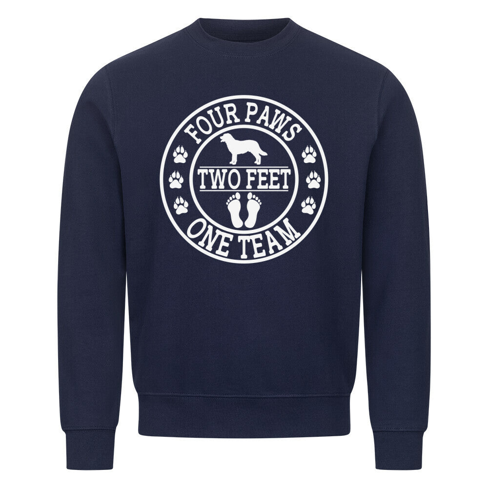 Premium Sweatshirt "One Team" Navy Blue – hunde-shirt.de