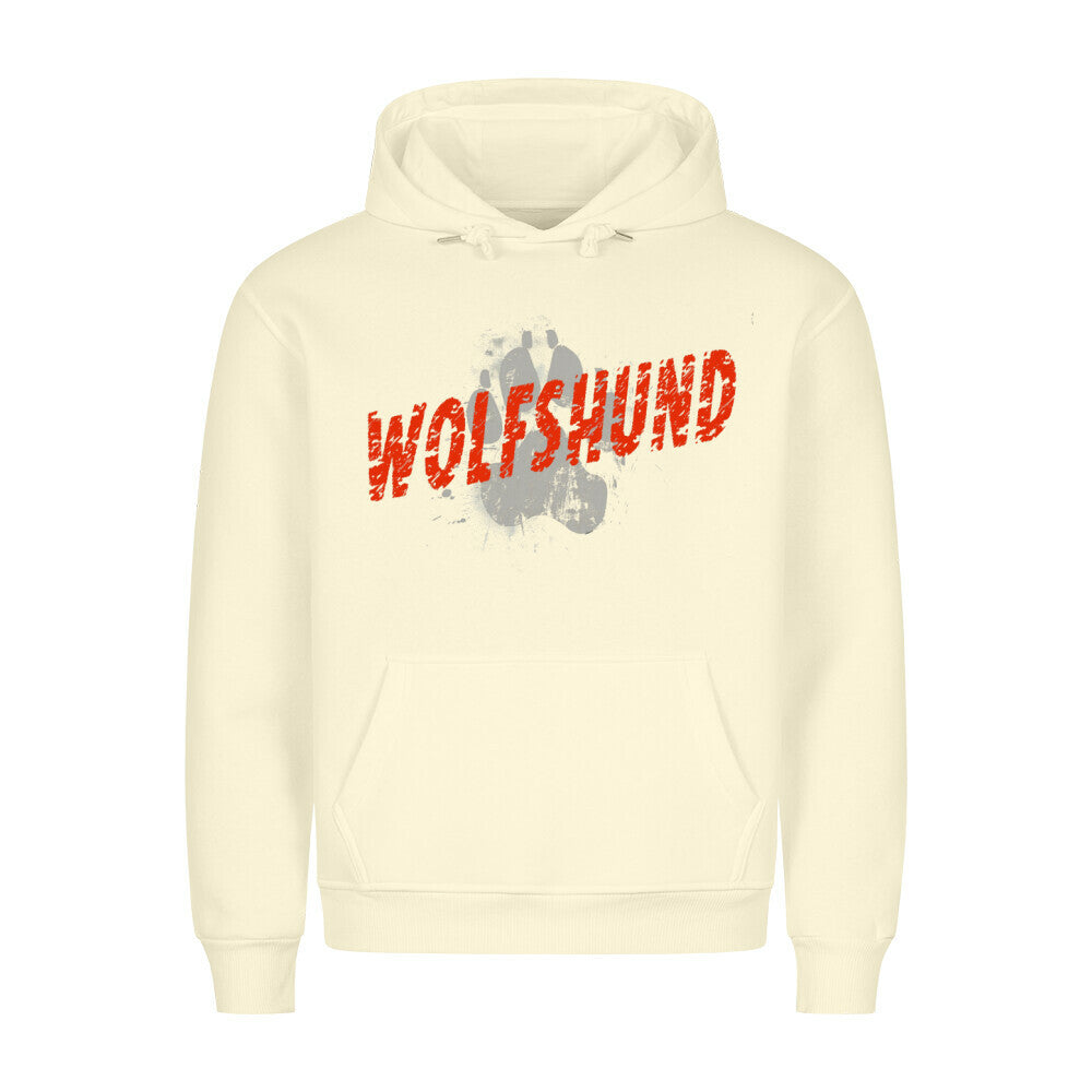 Premium Hoodie "Irischer Wolfshund - PAW" Beige – hunde-shirt.de