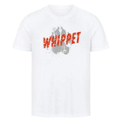 Premium T-Shirt "Whippet - PAW" Weiß – hunde-shirt.de