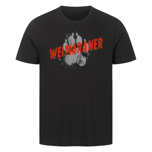 Premium T-Shirt "Weimaraner - PAW" Schwarz – hunde-shirt.de