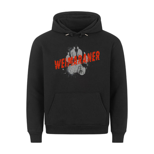 Premium Hoodie "Weimaraner - PAW" Schwarz – hunde-shirt.de
