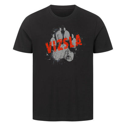Premium T-Shirt "Vizsla - PAW" Schwarz – hunde-shirt.de