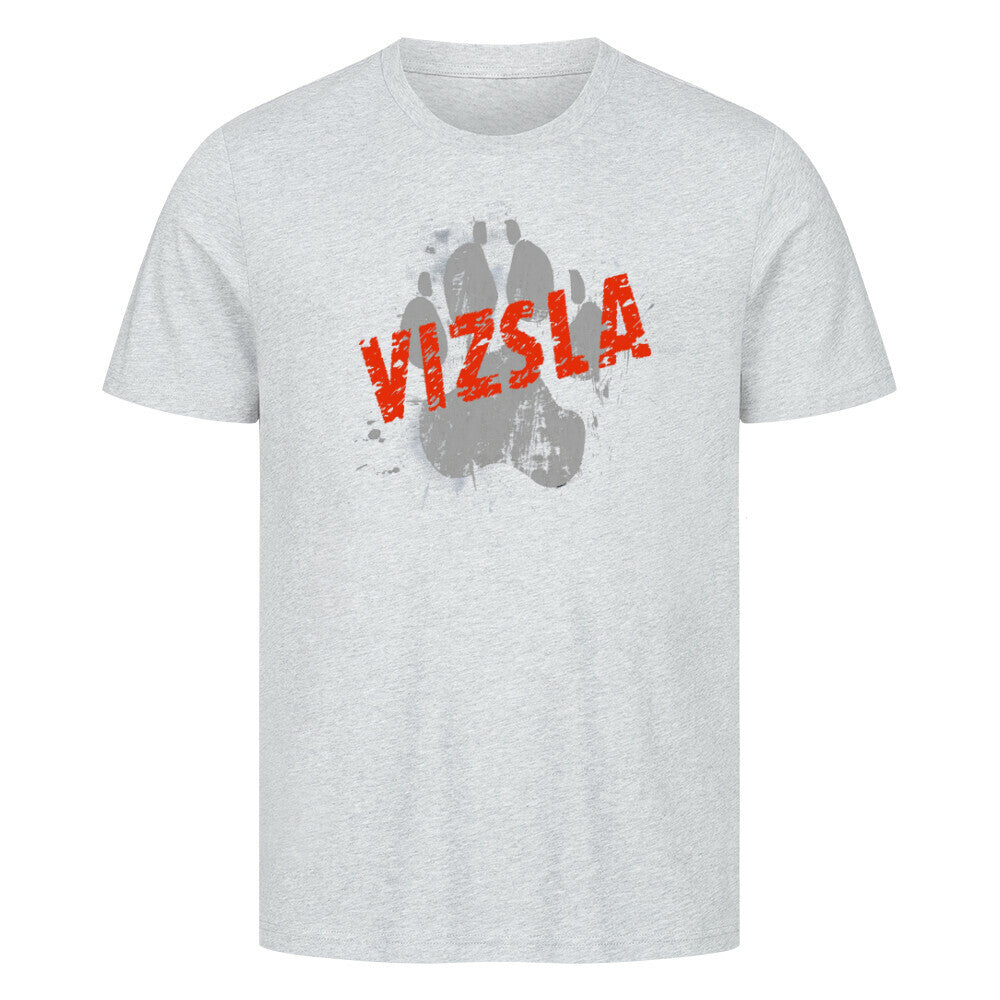 Premium T-Shirt "Vizsla - PAW" Heather Grey – hunde-shirt.de