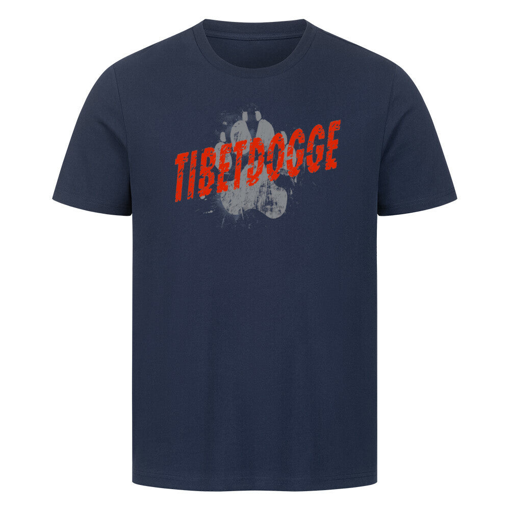 Premium T-Shirt "Tibetdogge - PAW" French Navy – hunde-shirt.de