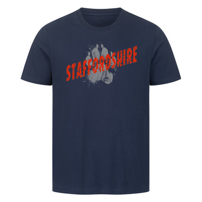 Premium T-Shirt "Staffordshire - PAW" French Navy – hunde-shirt.de