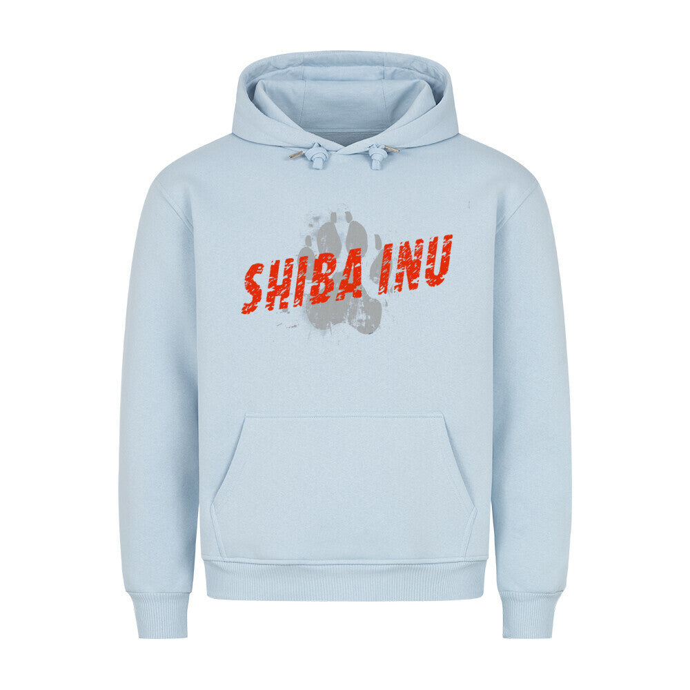 Premium Hoodie "Shiba Inu - PAW" Babyblau – hunde-shirt.de