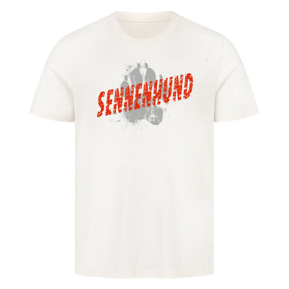Premium T-Shirt "Sennenhund PAW" Natural Raw – hunde-shirt.de