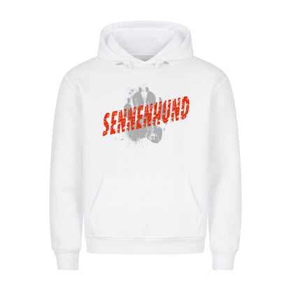 Premium Hoodie "Sennenhund - PAW" Weiß – hunde-shirt.de