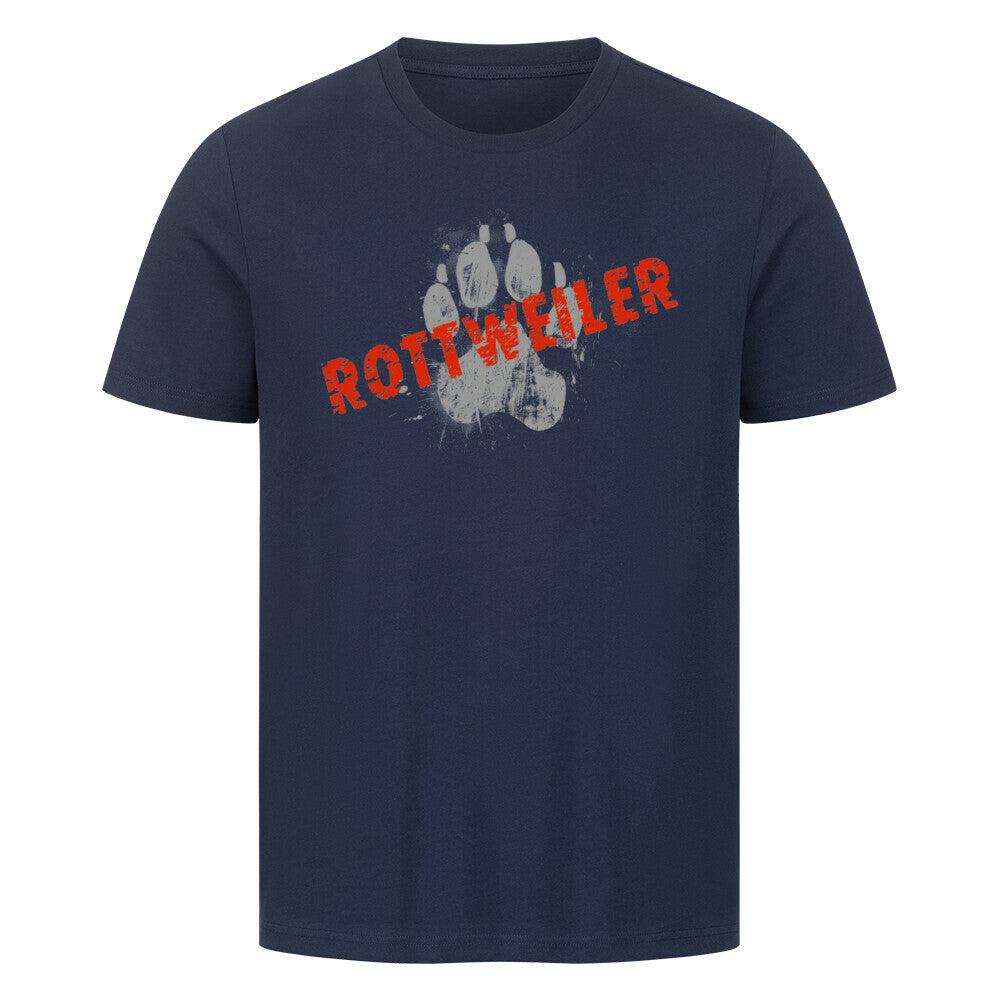 Premium T-Shirt "Rottweiler - PAW" French Navy – hunde-shirt.de