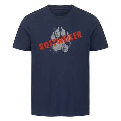 Premium T-Shirt "Rottweiler - PAW" French Navy – hunde-shirt.de