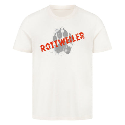Premium T-Shirt "Rottweiler - PAW" Natural Raw – hunde-shirt.de