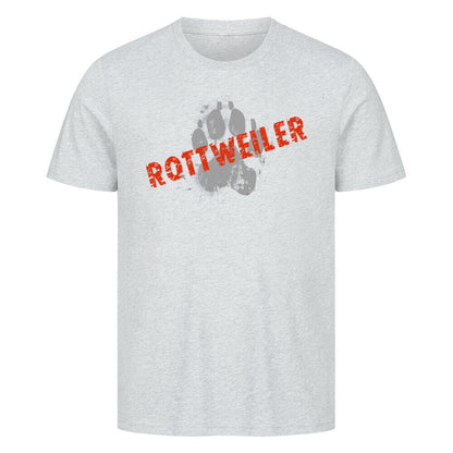 Premium T-Shirt "Rottweiler - PAW" Heather Grey – hunde-shirt.de