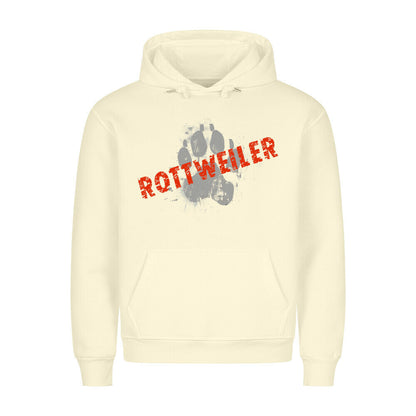 Premium Hoodie "Rottweiler -PAW" Beige – hunde-shirt.de