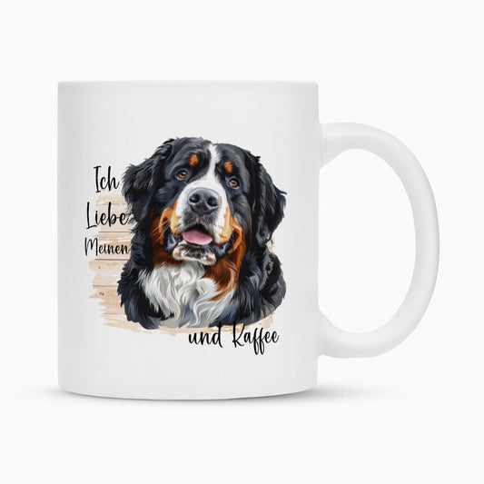 Tasse "Berner Sennenhund - Ich liebe..." Weiß – hunde-shirt.de