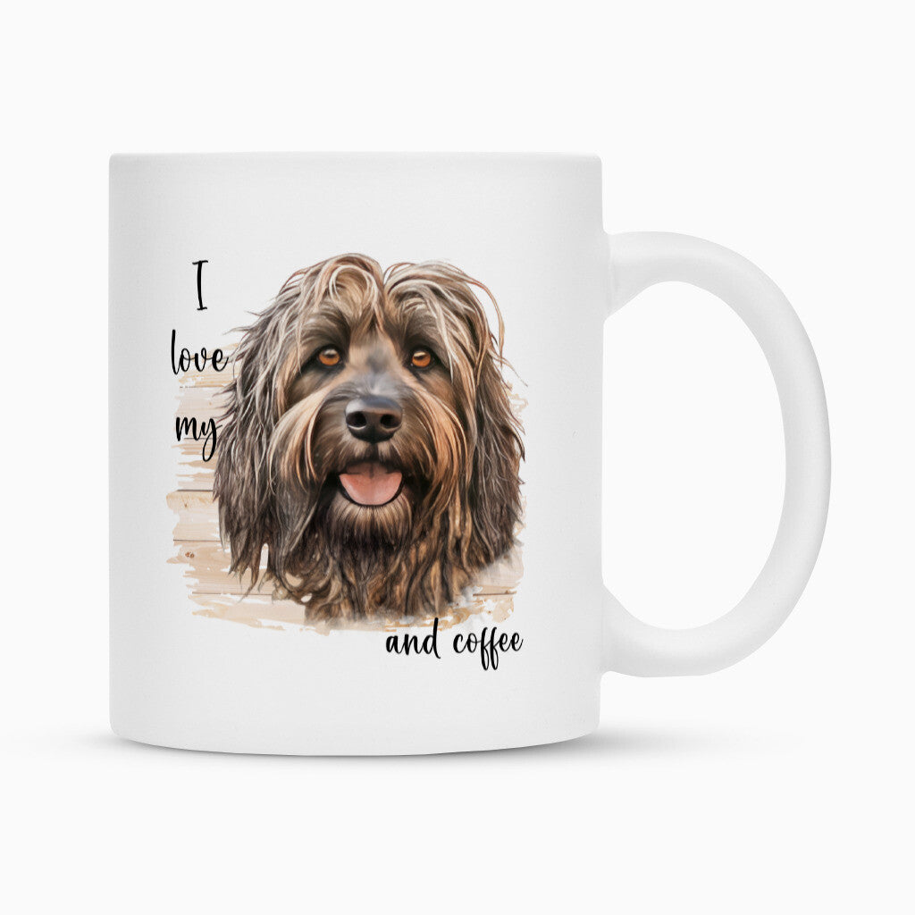 Tasse "Bergamasco - I love..." Weiß – hunde-shirt.de