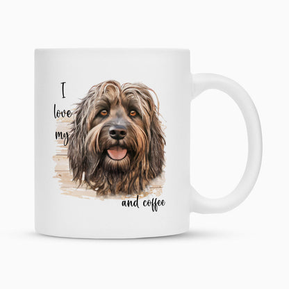 Tasse "Bergamasco - I love..." Weiß – hunde-shirt.de
