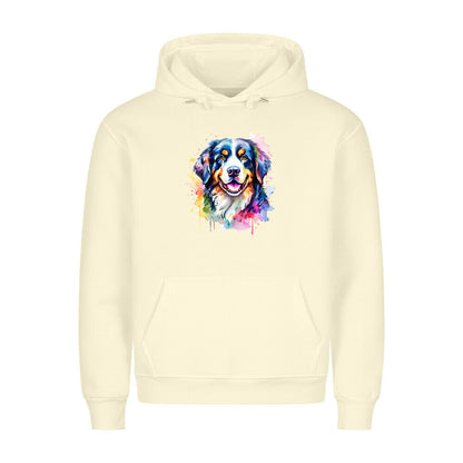 Premium Hoodie "Berner Sennenhund - Splash" Beige – hunde-shirt.de