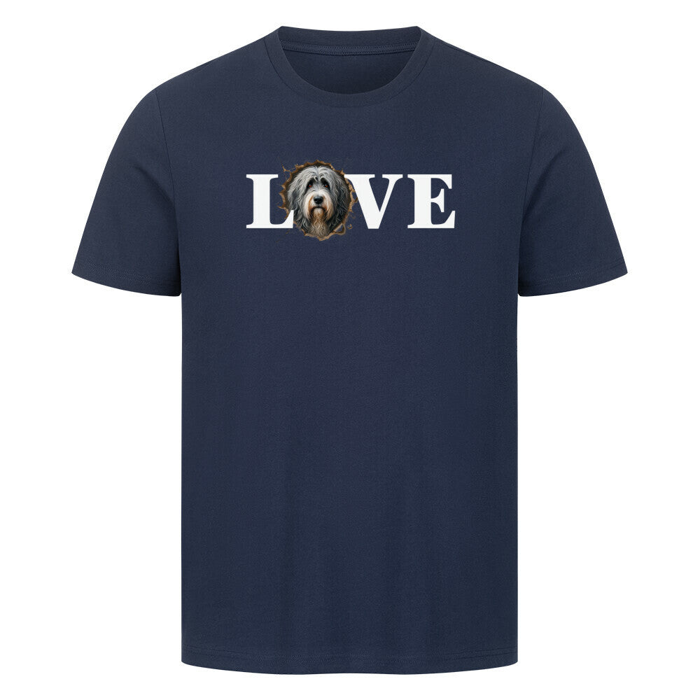 Premium T-Shirt "Bergamasco - LOVE" French Navy – hunde-shirt.de
