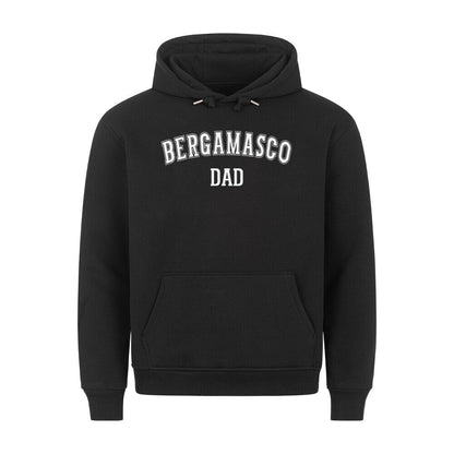 Premium Hoodie "Bergamasco - DAD" Schwarz – hunde-shirt.de