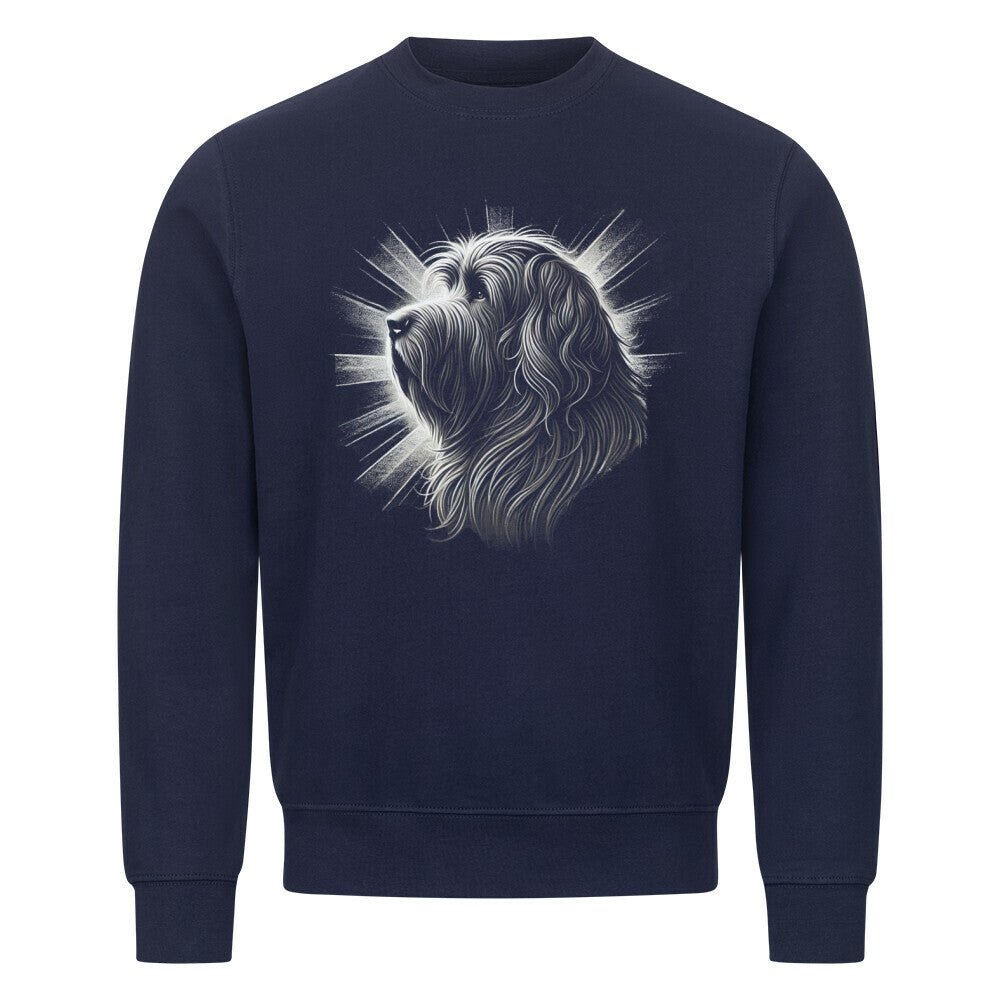 Premium Sweatshirt "Bergamasco - Shine" Navy Blue – hunde-shirt.de