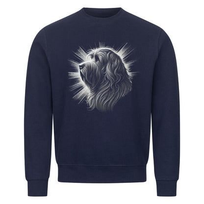 Premium Sweatshirt "Bergamasco - Shine" Navy Blue – hunde-shirt.de