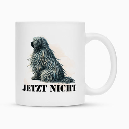 Tasse "Bergamasco - JETZT NICHT" Weiß – hunde-shirt.de