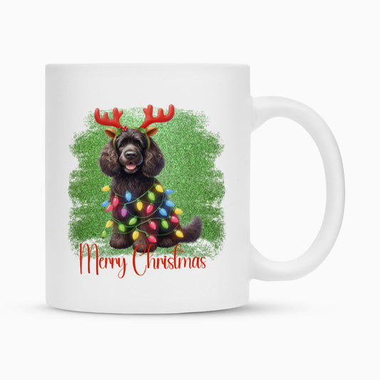 Tasse "American Water Spaniel - Merry Christmas" Weiß – hunde-shirt.de
