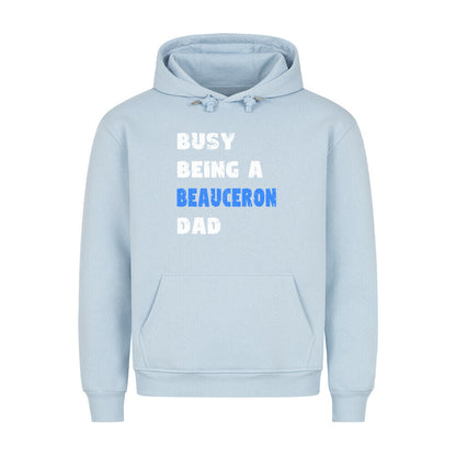 Premium Hoodie "Beauceron - Busy DAD" Babyblau – hunde-shirt.de