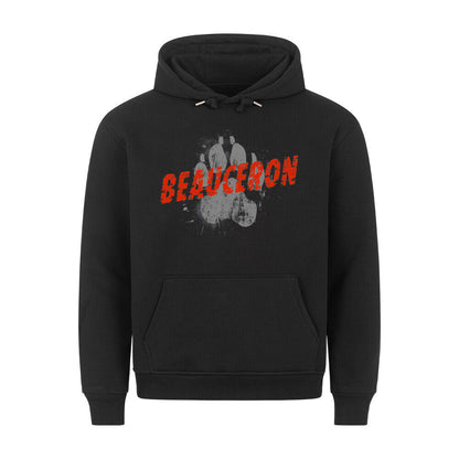 Premium Hoodie "Beauceron - PAW" Schwarz – hunde-shirt.de