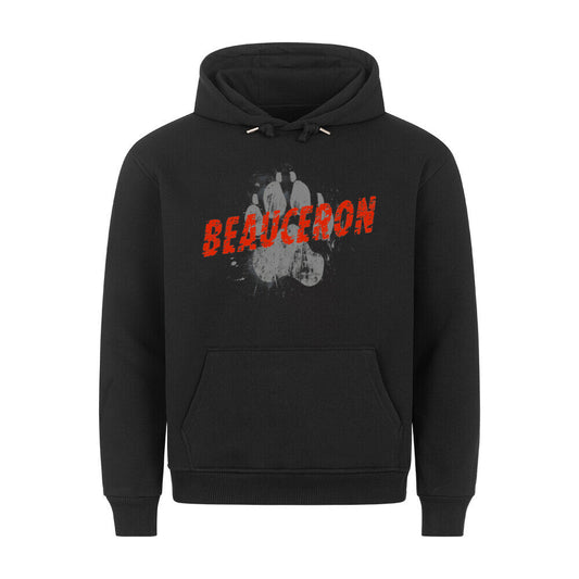 Premium Hoodie "Beauceron - PAW" Schwarz – hunde-shirt.de